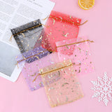 50pcs 10x12cm Drawstring Organza Bags for Jewelry and Candy