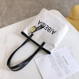 Canvas Purse Big Handbags Zipper Bag With Pendent