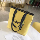 Canvas Purse Big Handbags Zipper Bag With Pendent