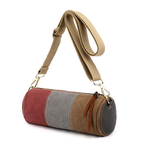 Cylinder Canvas Bag, Lady Handbag