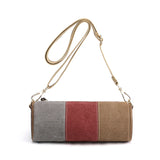 Cylinder Canvas Bag, Lady Handbag
