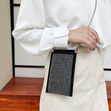 Diamonds Phone Bag Mini Small Handbag Women Shoulder Bag