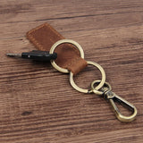 Metallic Key Wallets Keychain Leather Key Organizer Holder Mini Men