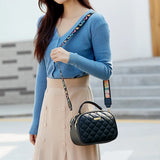 Embroidered Double Zipper Handbag for Women
