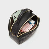 Embroidered Double Zipper Handbag for Women