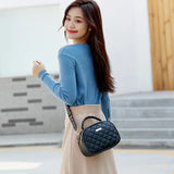 Embroidered Double Zipper Handbag for Women