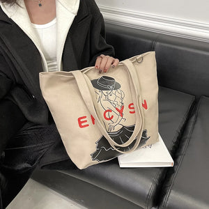 Large Canvas Shoulder Bag for Women Tote Bag