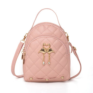 Mini Backpack Women PU Leather School Bag Girls Shoulder Bagpack