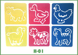 Kids Painting Templates, PP Hollow Drawing Board