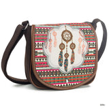 Canvas Crossbody Bag Women Shoulder Bag Embroidery