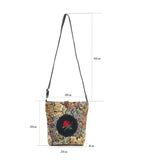 Canvas Crossbody Bag Women Shoulder Bag Embroidery