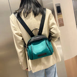 Small Nylon Backpack Purse High School Bag Travel Bag