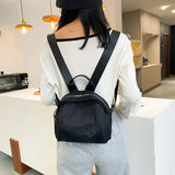 Small Nylon Backpack Purse High School Bag Travel Bag