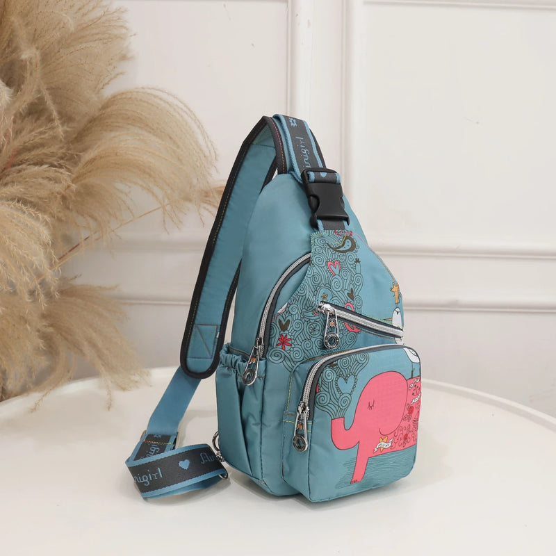 Waterproof Fabric Chest Package Lady Bags