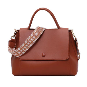 Wide Shoulder Strap Winter Shoulder Women Versatile Cross-body Handbag