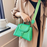 Wide Strap Crossbody Bag Women Handbag Purse Small Square Shoulder Bag Tote
