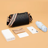 Leather Shoulder Bag Ladies Zipper Handbag High Women's Messenger Bag