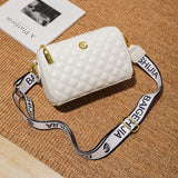 Wide Strap Shoulder Bags Ladies PU Leather Crossbody Bag for Women