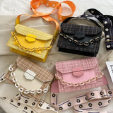 Wide Strap Shoulder Bags for Women Lady Handbags and Purses Chain Messenger Cros