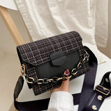 Wide Strap Shoulder Bags for Women Lady Handbags and Purses Chain Messenger Cros