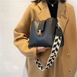 Large Capacity Bucket Bag Shoulder Bag Diagonal Bag