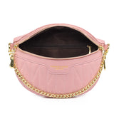 Wide Straps Waist Bag Lady Chain Fanny Pack Summer Female Belt Bags Leather