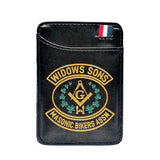 Widows Sons Masonic Bikers Assn Leather Magic Wallet