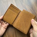 Trifold Leather Wallet for Men Christmas Gift Love From Wife