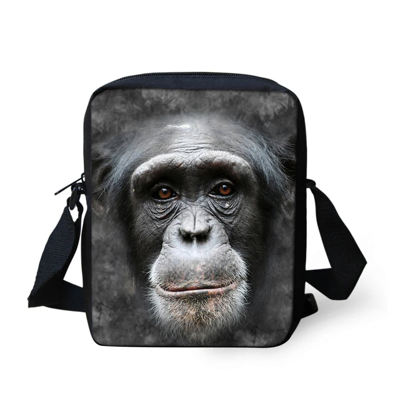 Wild Animal Printing Shoulder Bag for Girls