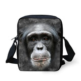 Wild Animal Printing Shoulder Bag for Girls