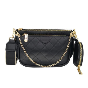 Wild Messenger Shoulder Bags Female Letter Flap Plaid Chains Zipper