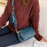 Wild Messenger Shoulder Bags Female Letter Flap Plaid Chains Zipper