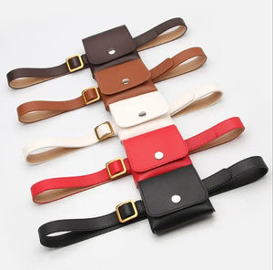 Wild Retro Belt Bag Ladies Key Mobile Phone Dual-Use Decorative Thin Belt
