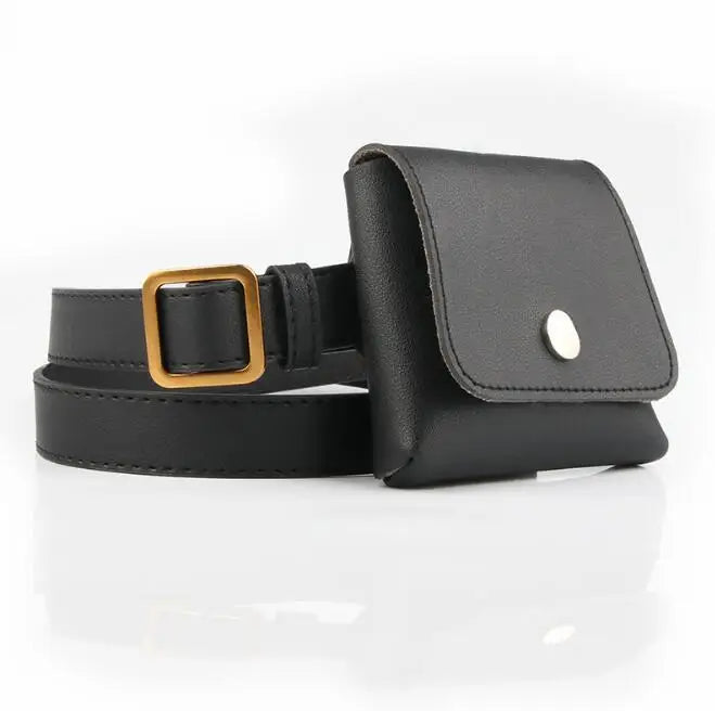 Wild Retro Belt Bag Ladies Key Mobile Phone Dual-Use Decorative Thin Belt