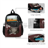 Grey Tabby Cat Backpack for Outdoor Hiking