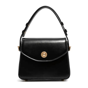 Wine Red Leather Shoulder Bag for Women