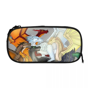 Wing Of Fire Pen Box Student School Anime Zipper Pen Bag