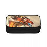 Wing Of Fire Pen Box Student School Anime Zipper Pen Bag Child Stationery Bag