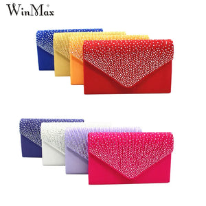 Rhinestone Diamonds Evening Party Clutch Chain Hand Phone Bag