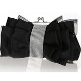 Bow Shape Rhinestone Women Evening Clutch Bags Bridal Flower Female Handbags
