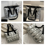 Winter Women Handbags Wrap Cotton Jacket Shoulder Bags Large Capacity Down Bags