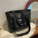 Winter Women Handbags Wrap Cotton Jacket Shoulder Bags Large Capacity Down Bags