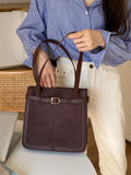 Vintage Suede Shoulder Bag for Women - Winter Fashion