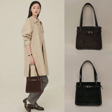 Vintage Suede Shoulder Bag for Women - Winter Fashion
