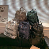 Winter Backpack Space Cotton Backpack for Teenagers