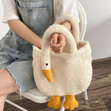 Winter Cashmere Shoulder Bag for Women