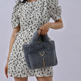 Soft Plush Handbags For Women Clutch Bags Woolly Faux Fur Winter Crossbody