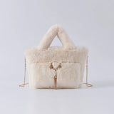 Soft Plush Handbags For Women Clutch Bags Woolly Faux Fur Winter Crossbody