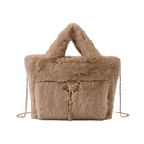 Soft Plush Handbags For Women Clutch Bags Woolly Faux Fur Winter Crossbody