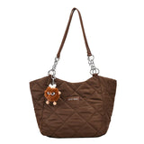 Winter Big Tote Bags for Women Shopper Shopping Shoulder Bag Cloth Top Handle Ch